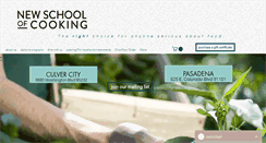 Desktop Screenshot of newschoolofcooking.com